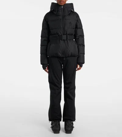 Moncler Grenoble Bouquetin Hooded Down Puffer Jacket In Black
