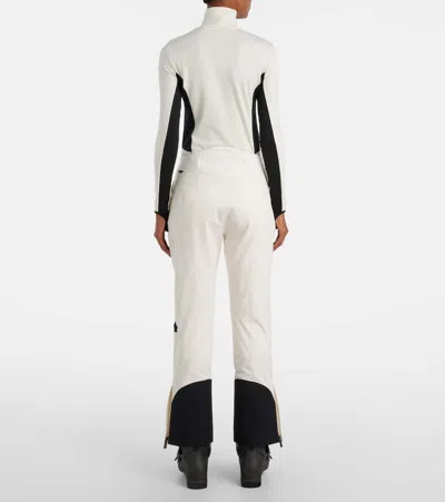 Moncler Womens White Padded Straight-leg Stretch-woven Ski Trousers In Neutral