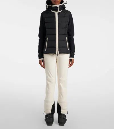 Moncler Paneled Bootcut Ski Pants In White