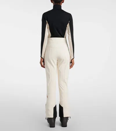Moncler Paneled Bootcut Ski Pants In White