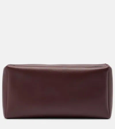 The Row Rectangular Clutch In Burgundy