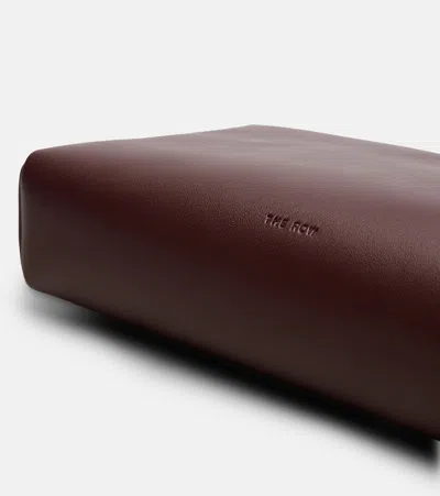 The Row Rectangular Clutch In Burgundy
