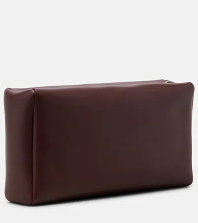 The Row Rectangular Clutch In Burgundy