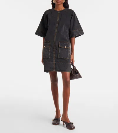 Ganni Sue Heeled Croco Mules Chocolate Fondant In Nude