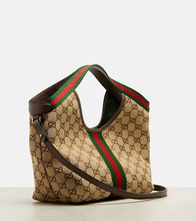 Gucci Giglio Gg Canvas Small Tote Bag In Neutral