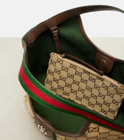 Gucci Giglio Gg Canvas Small Tote Bag In Neutral