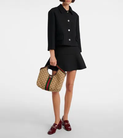 Gucci Giglio Gg Canvas Small Tote Bag In Neutral