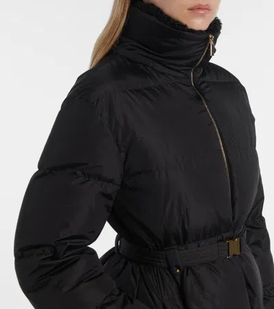 Moncler Briant Long Coat Jackets Black In Black