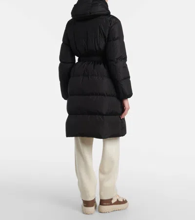 Moncler Briant Long Coat Jackets Black In Black