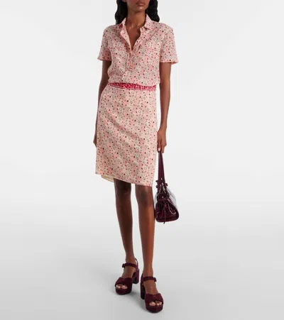 Prada 65mm Buckle-strap Platform Sandals In Burgundy