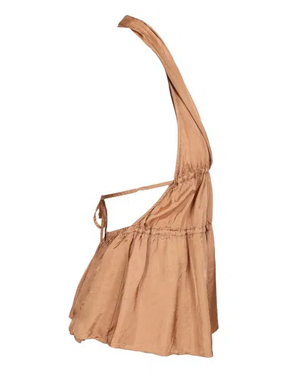 Dries Van Noten Women Halterneck Top In Brown