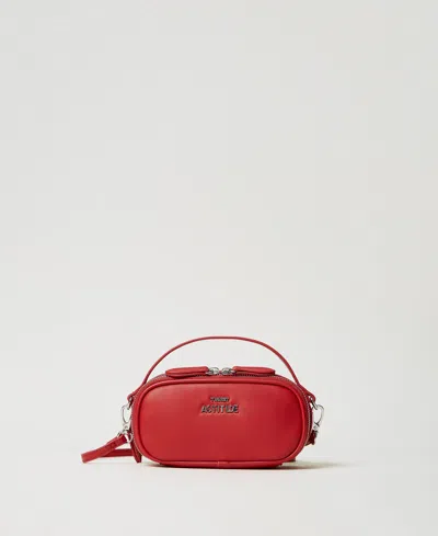Actitude By Twinset Mini Sac À Bandoulière Avec Logo In Red