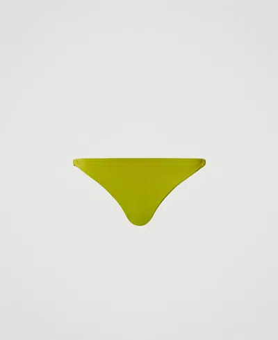 Twinset Slip Brésilien De Bain Taille Basse In Green