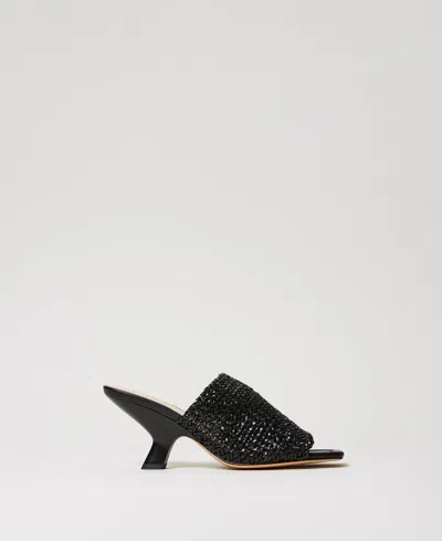Twinset Sandals In Black