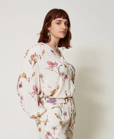 Twinset Twin Set 'iris' Shirt In Multi