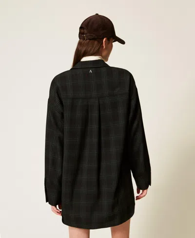 Actitude By Twinset Chemise En Tartan Avec Broderie In Multi