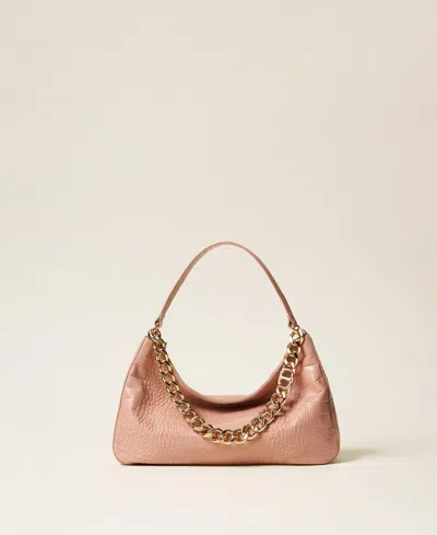 Twinset Sac « Liliane » En Cuir Imprimé Croco