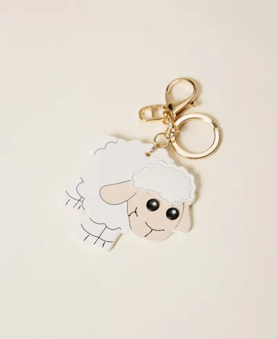 Twinset Porte-clés Mouton Avec Oval T In Gold