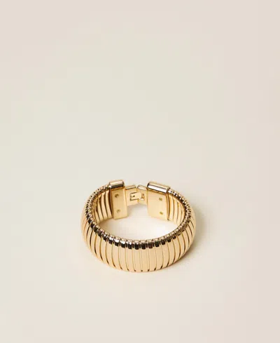 Twinset Bracelet Avec Imprimé Serpent In Gold