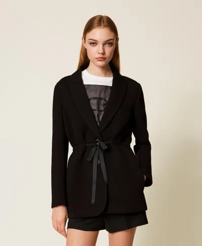 Twinset Blazer En Scuba In Black