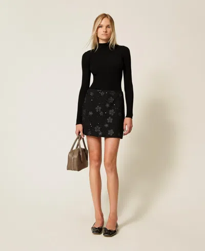 Twinset Top  Woman Color Black In Black