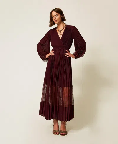Twinset Dresses In Burgundy