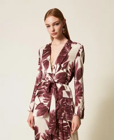 Twinset Blazer Avec Imprimé Floral In Multi