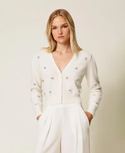 Twinset Cardigan In White