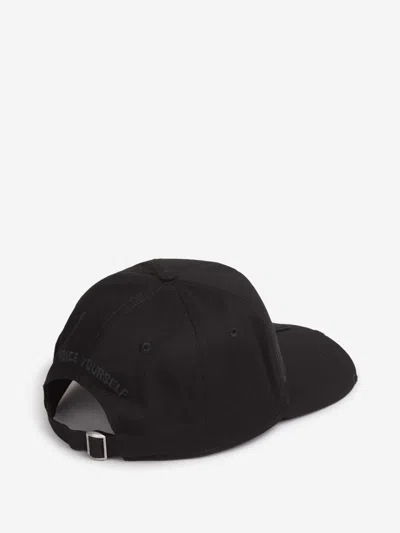 Dsquared2 Logo Contrast Cap In Black