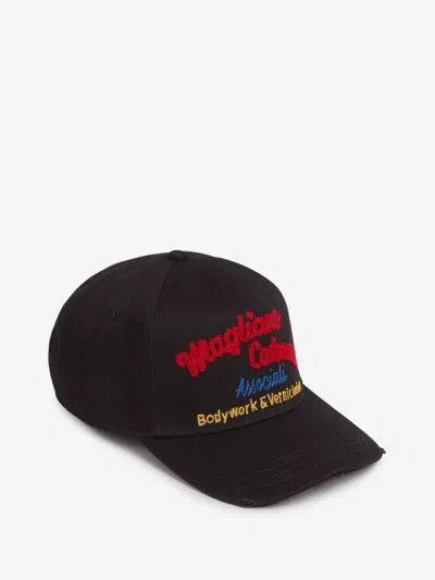 Dsquared2 Cap Maxi Logo In Black