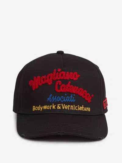 Dsquared2 Cap Maxi Logo In Black