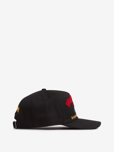 Dsquared2 Cap Maxi Logo In Black
