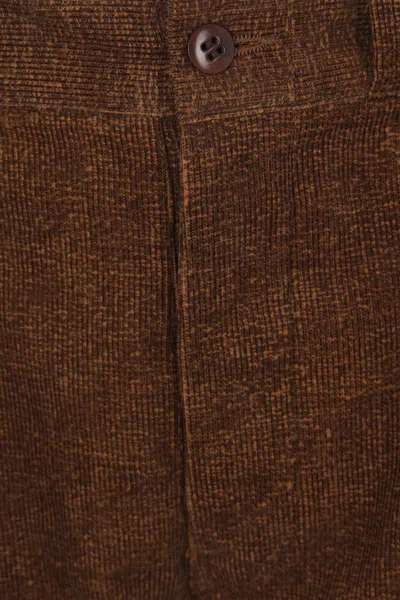 Taiga Takahashi Pleat-detail Corduroy Trousers In Brown