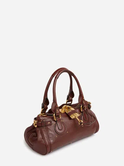 Chloé Chloe Paddington Grained Leather Shoulder Bag In Brown
