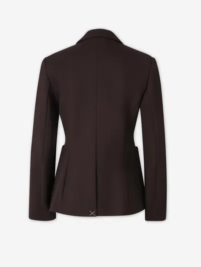 Dorothee Schumacher Notched-lapel Single-button Blazer In Brown
