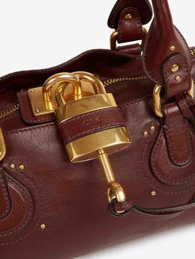 Chloé Chloe Paddington Grained Leather Shoulder Bag In Brown