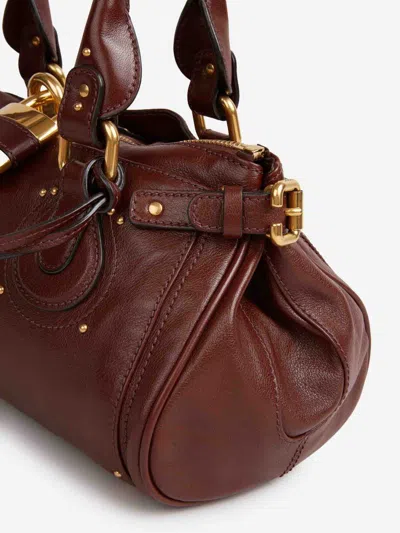 Chloé Chloe Paddington Grained Leather Shoulder Bag In Brown