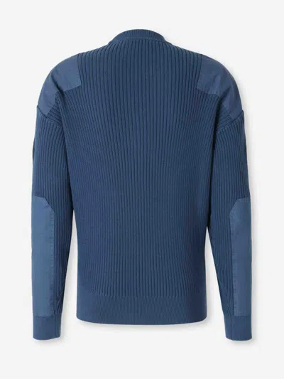 Balenciaga Blue Uniform Merch Cotton Jumper In Blue