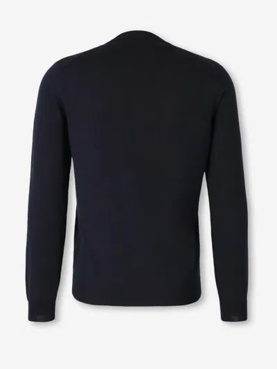 Zanone Round-neck Sweater In Blue