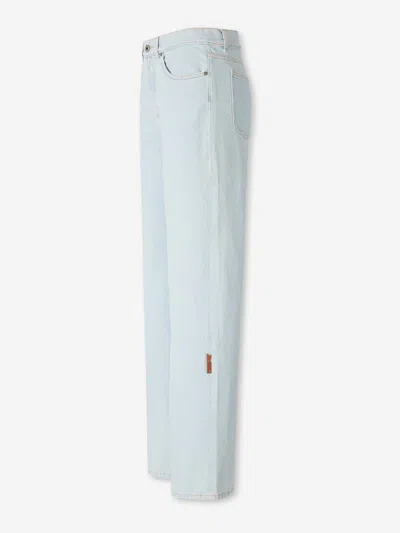 Off-white Flared Jeans In Blue