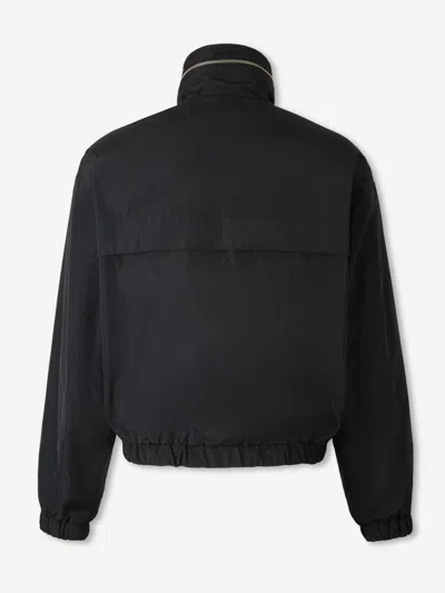 Ami Alexandre Mattiussi Ami Paris Technical Fabric Jacket With Zip And Hood. In Black