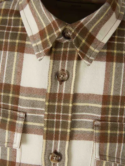 Ami Alexandre Mattiussi Checked Wool Overshirt Featuring Buttoned Cuffs In Multi
