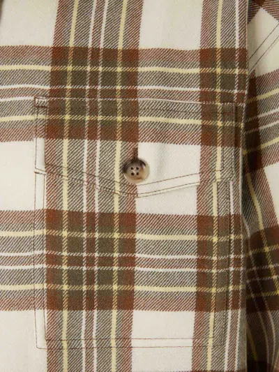 Ami Alexandre Mattiussi Checked Wool Overshirt Featuring Buttoned Cuffs In Multi