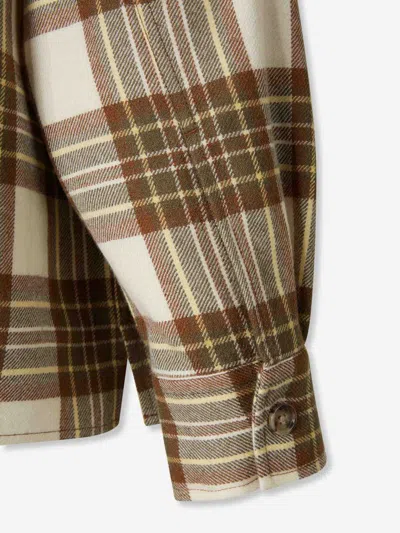 Ami Alexandre Mattiussi Checked Wool Overshirt Featuring Buttoned Cuffs In Multi