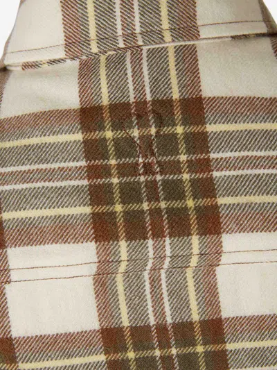 Ami Alexandre Mattiussi Checked Wool Overshirt Featuring Buttoned Cuffs In Multi