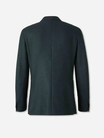 Zegna Single-breasted Suit Jacket In Green