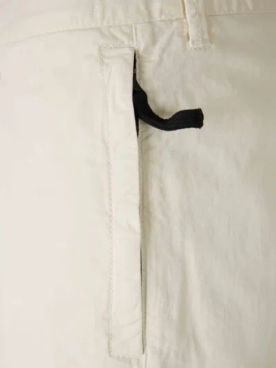 Stone Island Logo-patch Pants In White