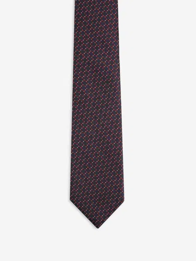 Zegna Silk Tie In Blue