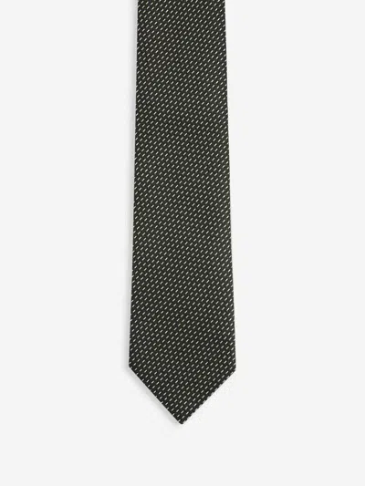 Zegna Silk Tie In Green