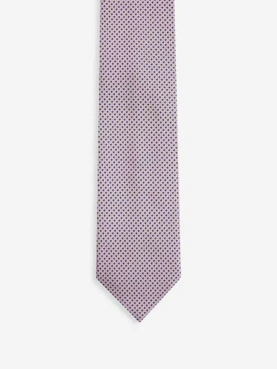 Zegna Silk Tie In Pink